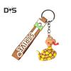 Cool Keychain PVC Snake Charm Decorative Keyring with Lanyard Car Handbag Backpack Phone Luggage Accessories