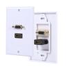 1 порт HDMI Female 1 порт VGA Female AV настенная розетка Видеоразъем лицевая панель разъема Белый