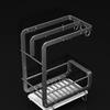 Multifunctional Wall-mounted Dishcloth Rack 2 Layers Space Saving Kitchen Storage Rack Countertop Sink Drain Rack Kitchen