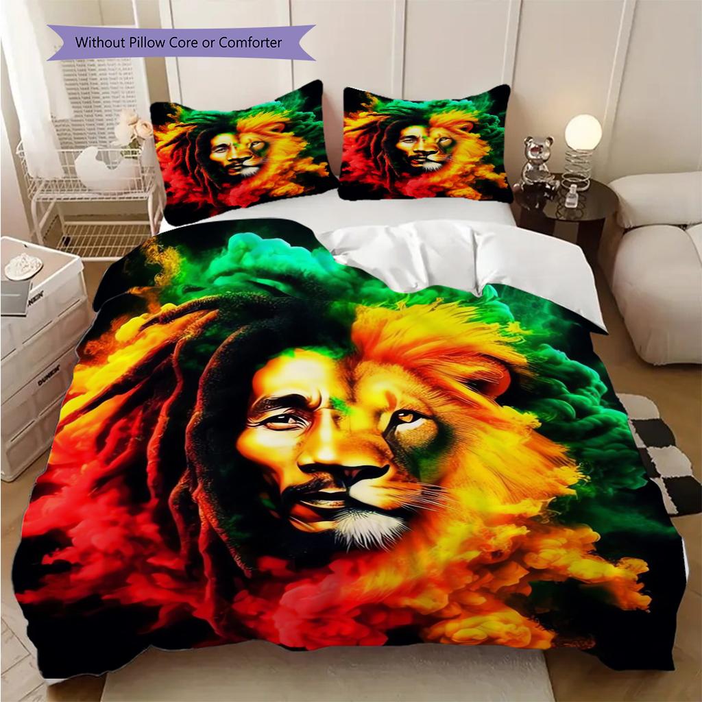 Harmony Peace Bedding (1 * duvet cover + 2 * pillowcase, without core) 2D Flat Bedding set Duvet cover and pillowcase Christmas birthday gift