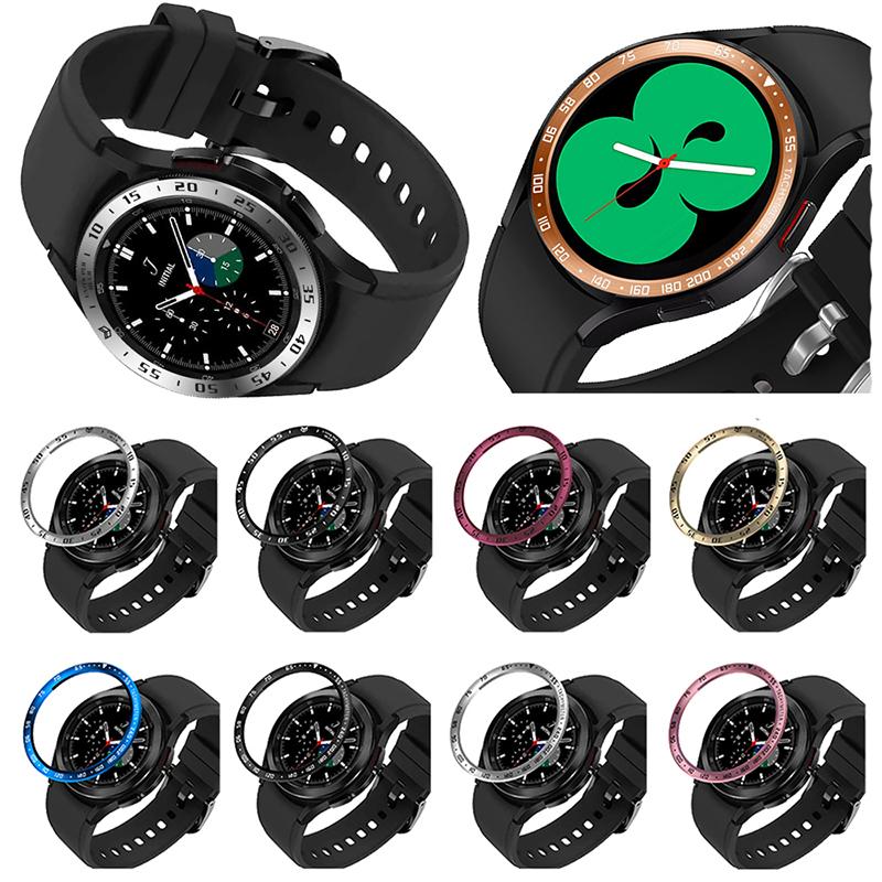 Bezel Styling Ring For Samsung Galaxy Watch 4 Classic 46mm 42mm Gear S3 Stainless Steel Frame Ring Anti-Scratch Case Cover for Huawei Watch GT2 46mm
