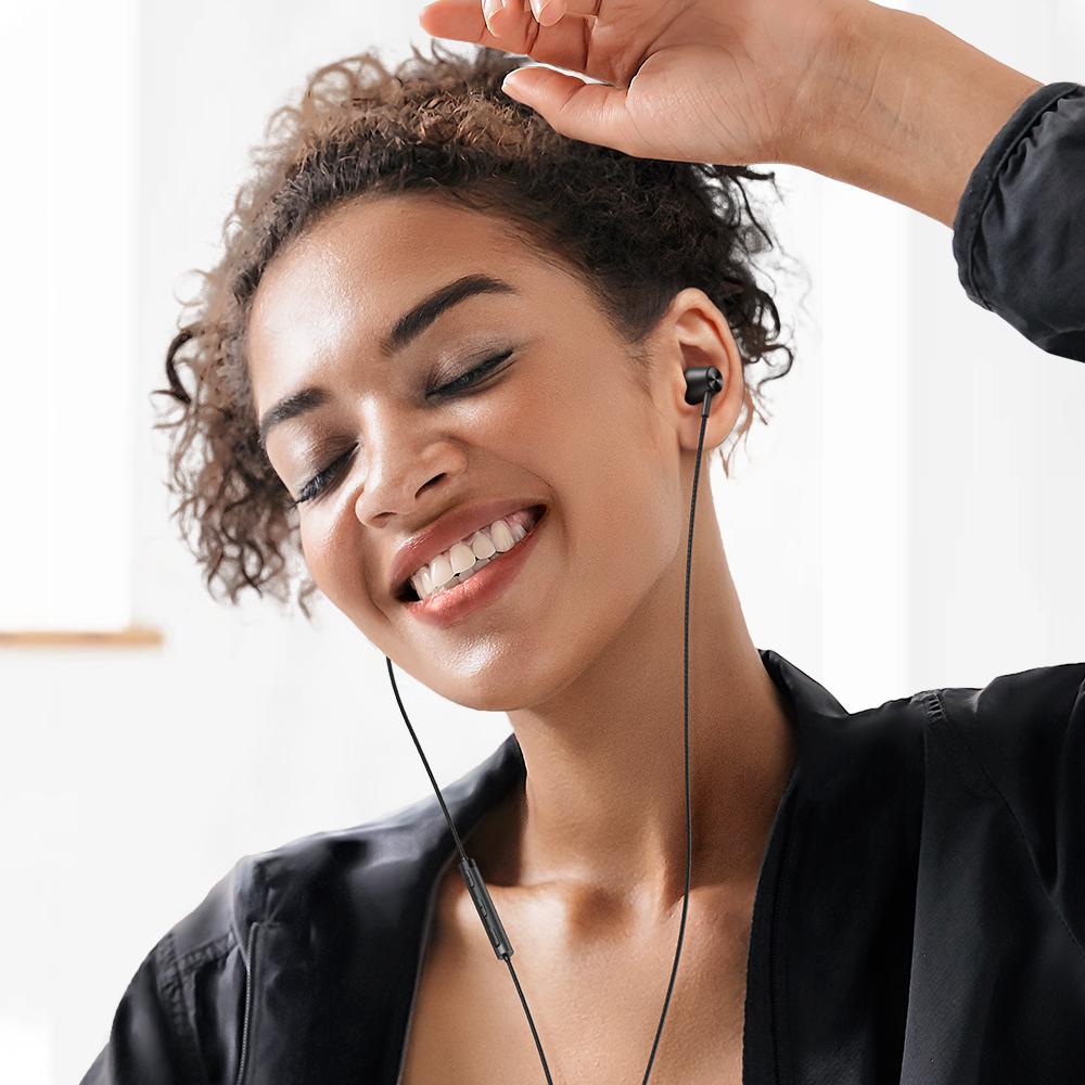 Mcdodo Earphones With Microphone Mini Jack, Black