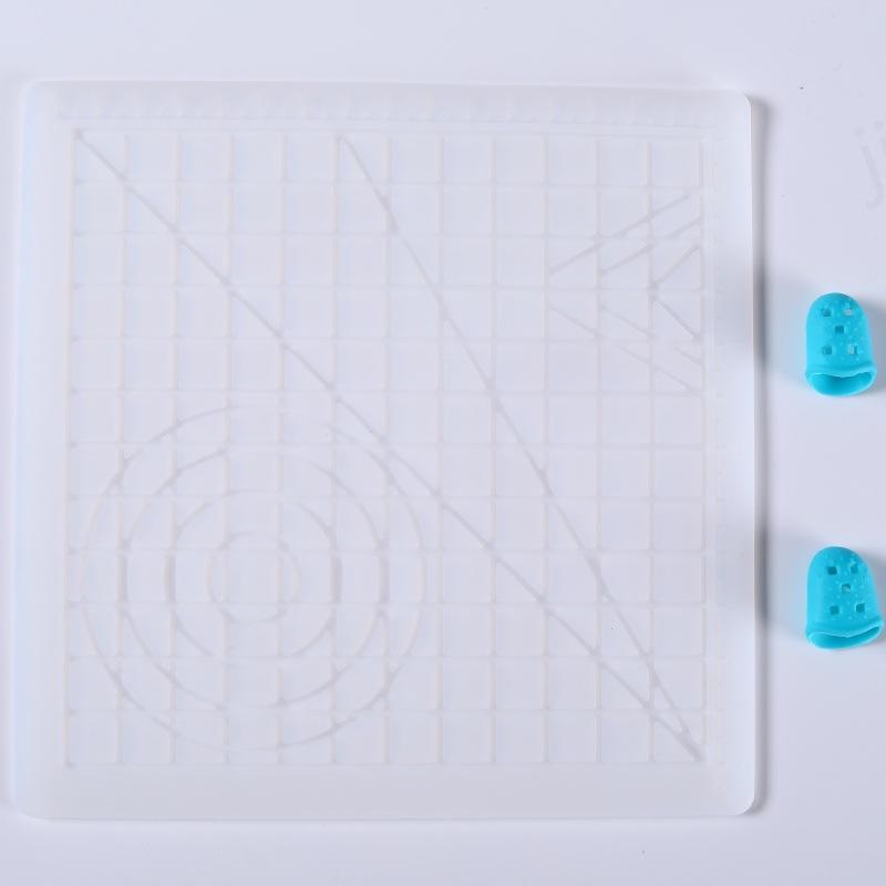 3D-ручка для рисования Силиконовый коврик DIY С 2 защитными накладками на пальцы Шаблон Инструмент для рисования Силиконовая подкладка Инструменты для рисования для детей Взрослых