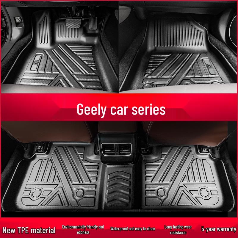 Non-slip TPE Full Coverage Floor Mats for Geely Xingyue, Emgrand, Vision, Haoyue, Binrui, Borui