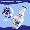 160Pcs/Set 3D Jigsaw Puzzle Vase DIY Handmade Blue White Ceramic Sea Boat