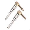 2pcs Zinc Alloy 6.35mm DIY Plug For Guitar Mic Audio