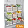6 Pieces - Refrigerator / Cabinet Organizer