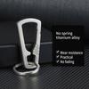 Titanium Alloy Carabiner Keys Clip Outdoor Keychain Quick Release Buckle Keys Ring Climbing Hook EDC Outdoor Tool
