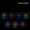 2026 Hot Car Sticker LED Light Car Coasters Light Mats 7 Colors Cup Holder Pad For Kia Sportage Cerato Optima K2 K3 K4 K5 Rio Pi