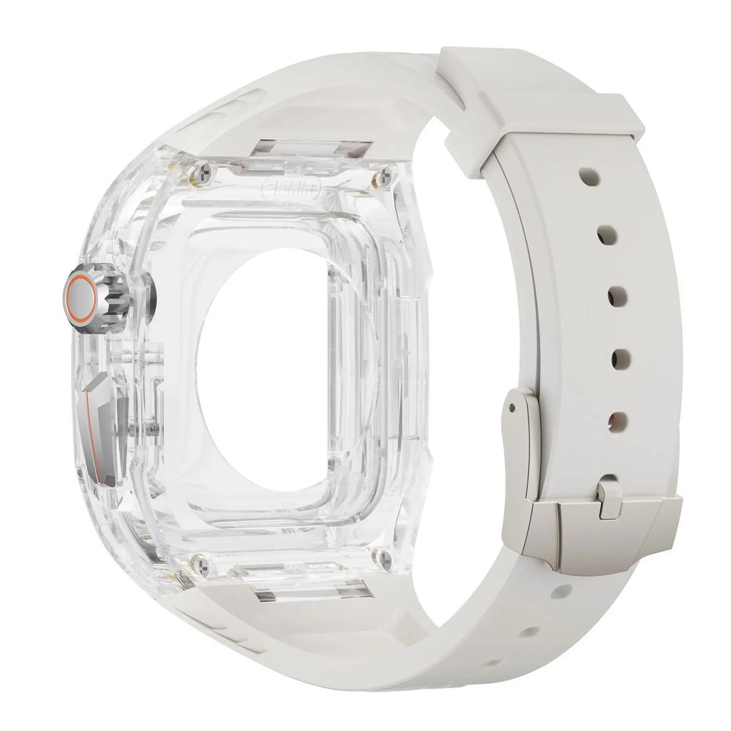 Прозрачный набор для модификации для Apple Watch 11/10 46мм 42мм/Ultra 2 3 49мм Серии 9 8 7 6 5 SE 45мм 44мм 40 41мм Корпус для модификации