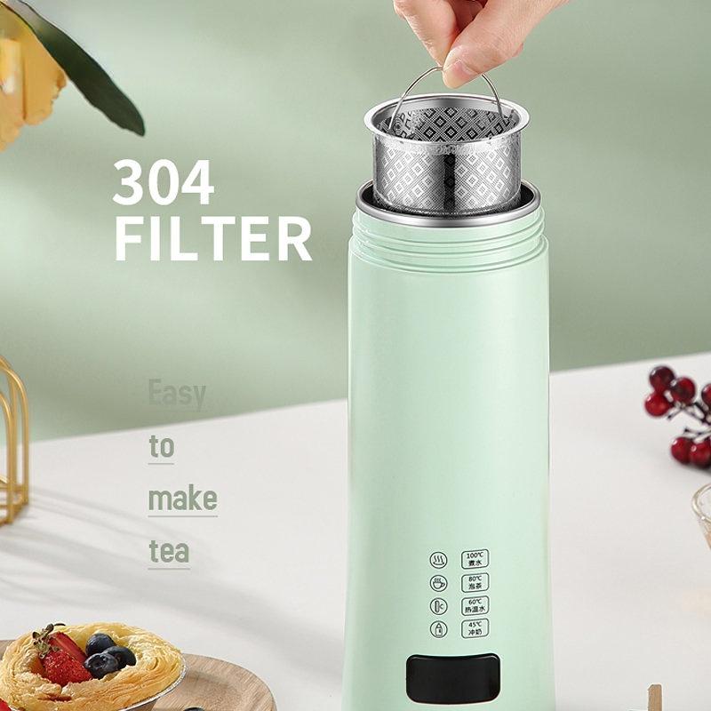 Портативные электрические чайники 400 мл, умная чашка с контролем температуры, чайник для чая, кофе, дорожный чайник, кухонная техника
