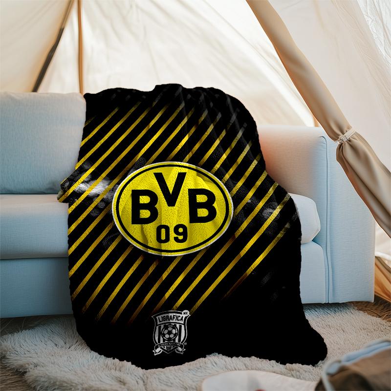 Borussia Dortmund printed throw blanket—soft,warm;versatile blanket for all seasons—perfect as &air-conditioning throw,nap blanket