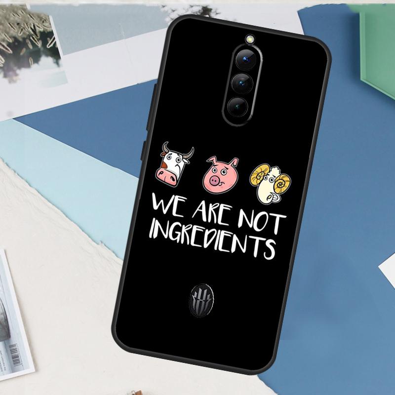 Vegan We Are Not Ingredients Case For ZTE Nubia Red Magic 10S 11 10 9 8 8S 9S Pro Plus 6 7 6S 7S Pro 5G 6R 10 Air Cover