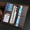 New Wallet Men's Long Wallet Stylish and Simple Qingduo Card Position Capacity Soft Wallet Business Suit Bag
