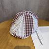 Retro Uk Patterned Beret Cap For Men And Women With Breathable Sunshade Cotton Summer Wear