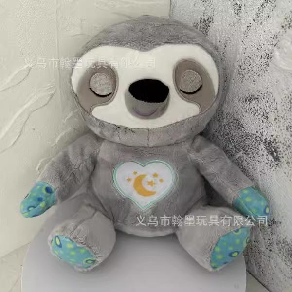 Breathing Glowing Talking Sloth Music Plush Toy, 4 Modes Soothing Companion for Sleep, New Stuffed Animal