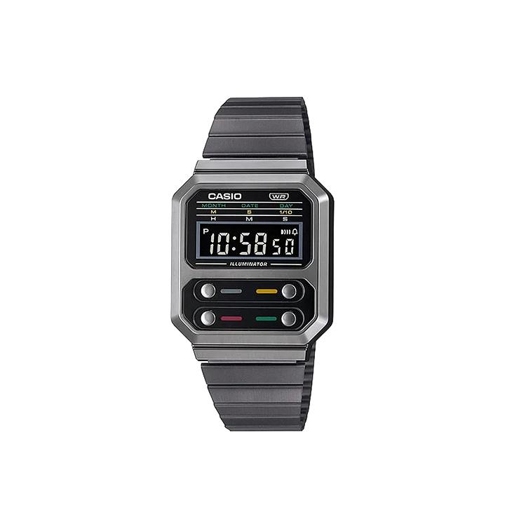 Casio Женские часы VINTAGE Series Серые A100WEGG-1A A100WEGG-1A