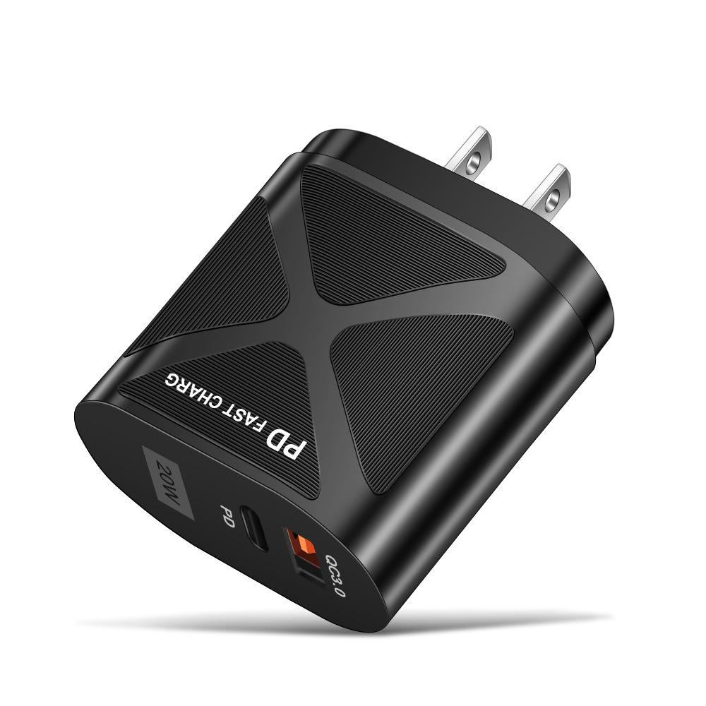 USB-адаптер для путешествий 5В/9В/12В с PD20W и QC3.0 Быстрая зарядка - Стандарт США/ЕС/Великобритании