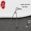 S925 Silver Gold-Plated Adjustable Chain Tray for DIY Accessories