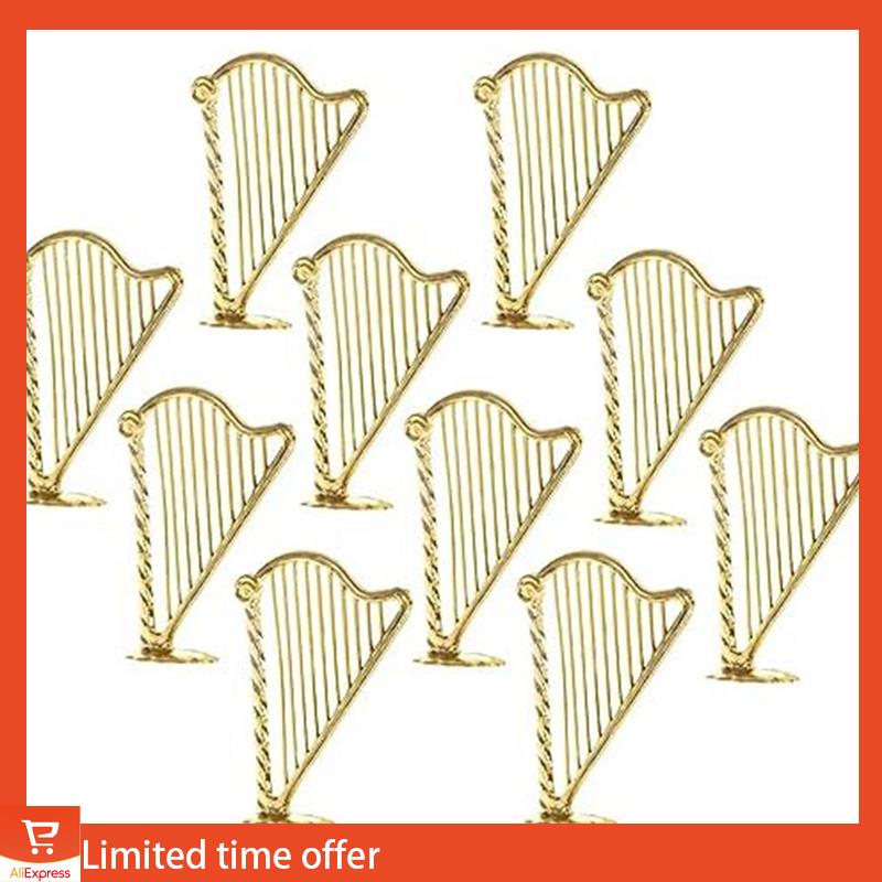 Fresh Miniature Harp, Miniature Musical Instrument Model, Mini Harp Model Pendant For Music Party Home Decor Durable Easy Instal