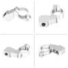 10mm Motorcycle Rearview Mirror Bracket Handlebar Mount Mirror Adapter Holder Clamp Silver