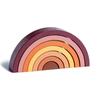 Arch Bridge Rainbow Stacking Building Block Kids Montessori Educational Games Color and Shape Cognitive Wooden Toys for Children