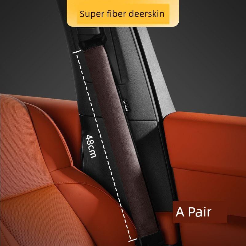 Car Seat Belt Shoulder Protector 2026 Model Extended Seat Belt Protective Cover Suede Shoulder Pad Creative Decoration for Men and Women