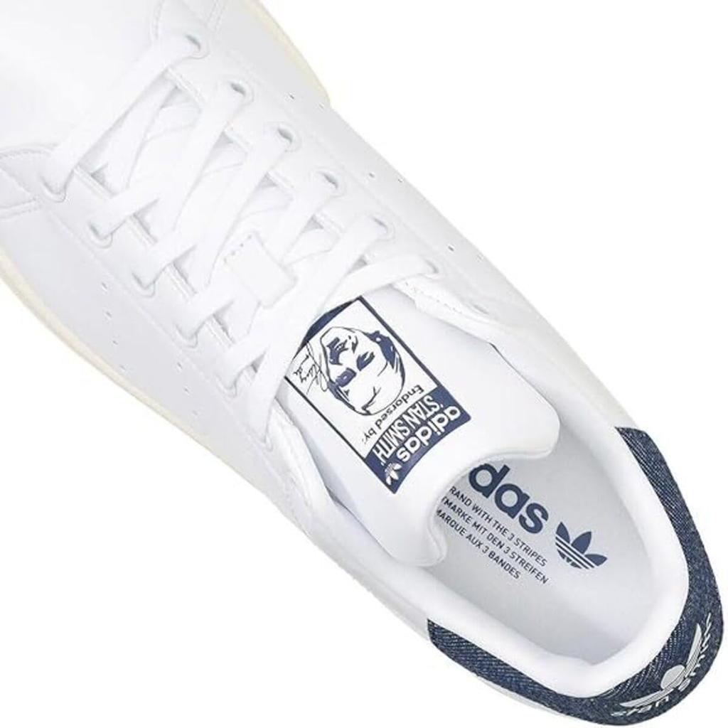 Adidas Stan Smith Size Footwear, White/Dark Obsidian/Off-White, JP8658, 25.5cm