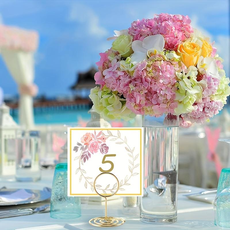 20pcs Table Number Holders, Place Card Holder Small Size Table Card Holders Photo Holder for Centerpieces, Wedding Reception, Party, Birthday (Gold)