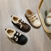 Fashion Women's Plush Small Leather Shoes Autumn Winter Warm Comfortable Anti Slip Flat Bottomed Cotton Shoes Party Casual Shoes 2025