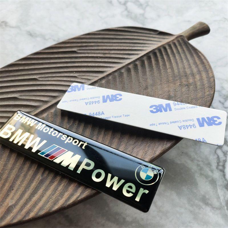 Suitable for BMW aluminum alloy drip adhesive X1X3X5X6Power modification M performance body metal car logo sticker
