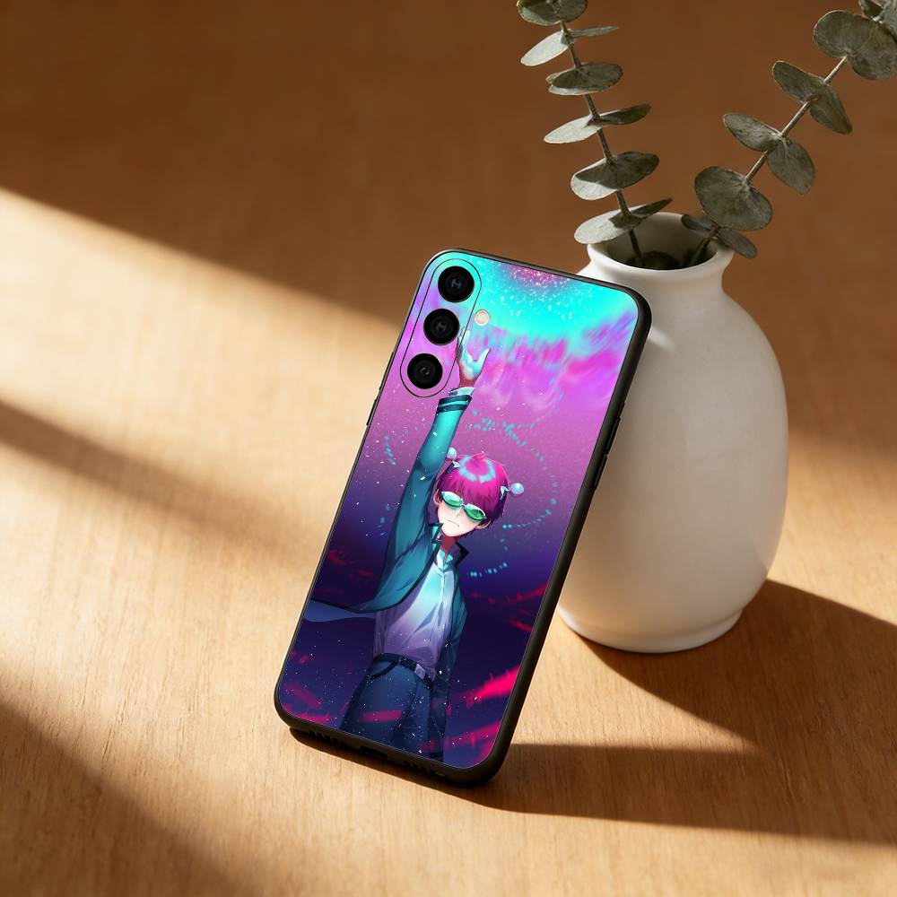 Чехол для телефона S-Saiki Anime Kusuo для Samsung Galaxy A20, 21s, 22, 31, 32, 52, 53, 72, 73, 80, 91, Мягкий черный корпус