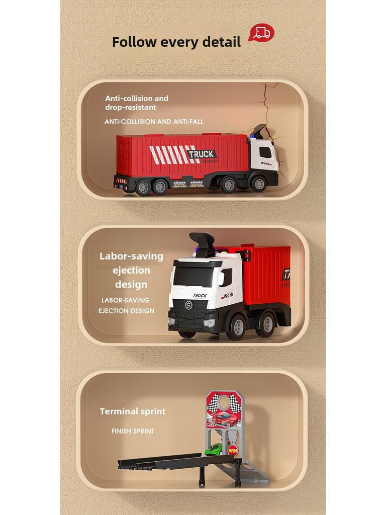 Детский трансформирующийся набор для хранения машин и гоночной трассы для мальчиков (Возраст 3-6 лет)