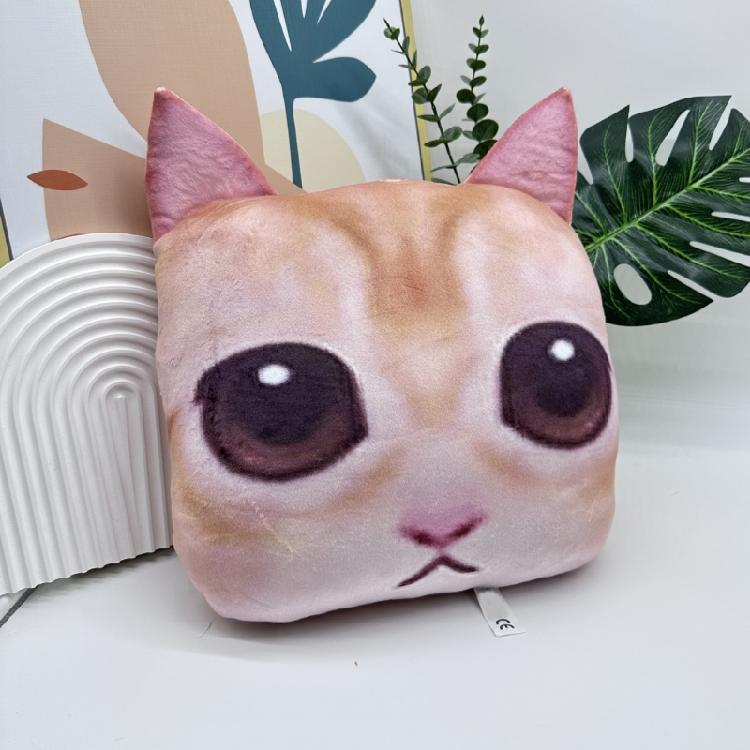 Животные Плюшевая Подушка-Плед Кошачьи Мягкая Игрушка El Gato Животные Плюшевые для Расслабления и Игр Мягкие Игрушки Кукла