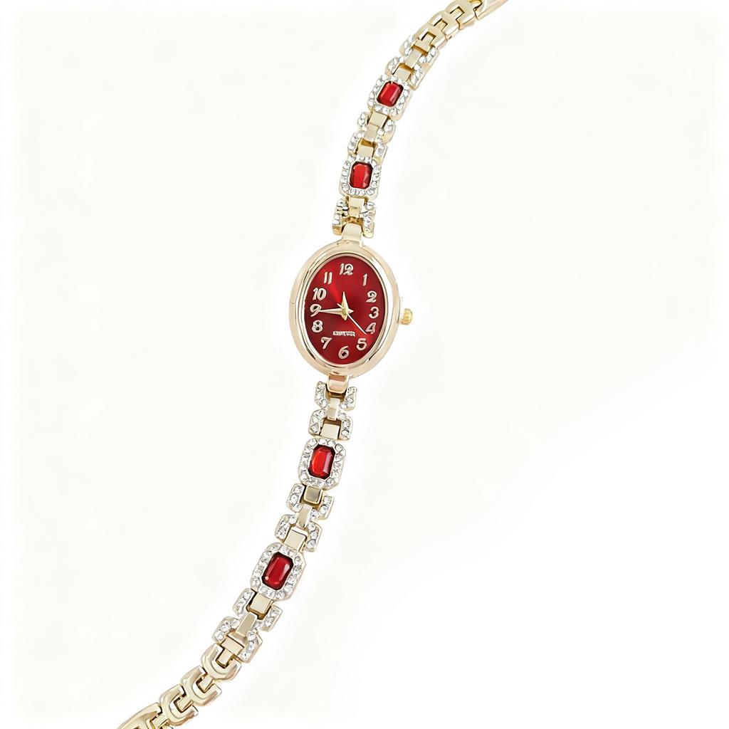 Women's Quartz-Watch,Fashion Crystals Inlaid Wrist Watch,Best-Seller Ladies Bracelet Watch For Romantic Dates & Anniversaries