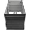 VidaXL Jardinière 160 x 80 x 77 cm Gris Acier galvanisé 42404