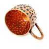 Кружка для пива Moscow Mule из чистой меди, круглой формы, с черным чеканным дизайном, объем - 500 мл, набор из 2 штук
