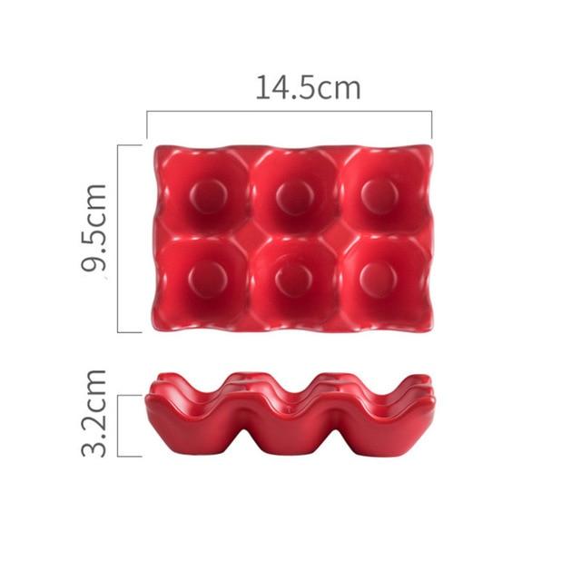 Hi Nordic 6 решеток держатель для яиц керамический противоскользящий ящик для яиц лоток для хранения в холодильнике