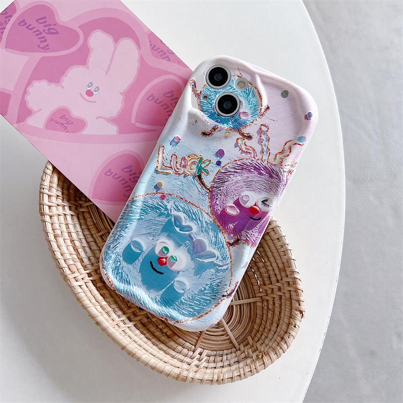 Мягкий чехол в форме волны для IPhone Vivo Y35 Y02 Realme C55 C53 11 Tecno Spark 10C Samsung S23 Ultra A53 Redmi Note 12 Note 11 Pro, чехол из ТПУ