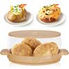 Baking Container Bacon Potato Box Reusable Potato Cooker Airtight Potatoes Bake Steamer Home