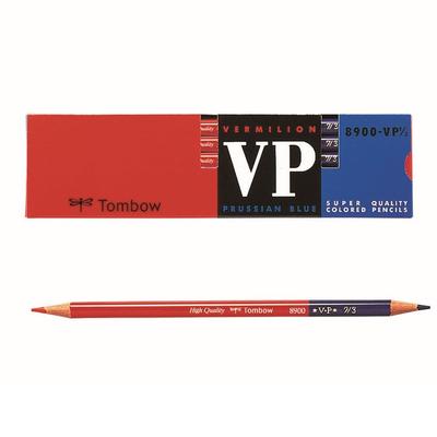 Карандаши Tombow Красный и Синий 8900-VP7/3 Круглый корпус Киноварь Индиго 1 дюжина
