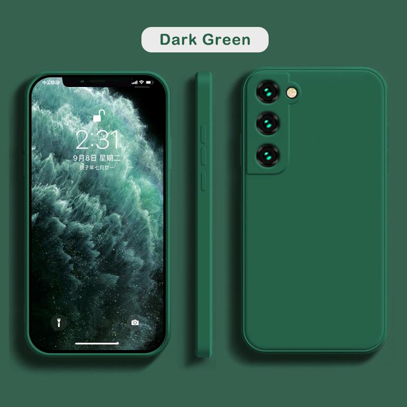 Роскошный квадратный жидкий силиконовый чехол для Samsung Galaxy S25 S24 S23 FE S22 Ultra S21 S20 S10 Plus A52 A53 A54 A33 A72 A32 4G 5G мягкий чехол