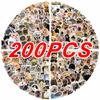 100/200 шт. Забавные Кавайные Наклейки с Кошками Животные Собаки Наклейки для Украшения Ноутбука Скрапбукинга Канцелярские Товары Водонепроницаемая Наклейка от Граффити Дети