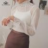 New Transparent Korean Spring Loose Women Fashion Blouse 3 Colors Can Choose Female Bottoming Blouses Plus Size Cheaper Tops