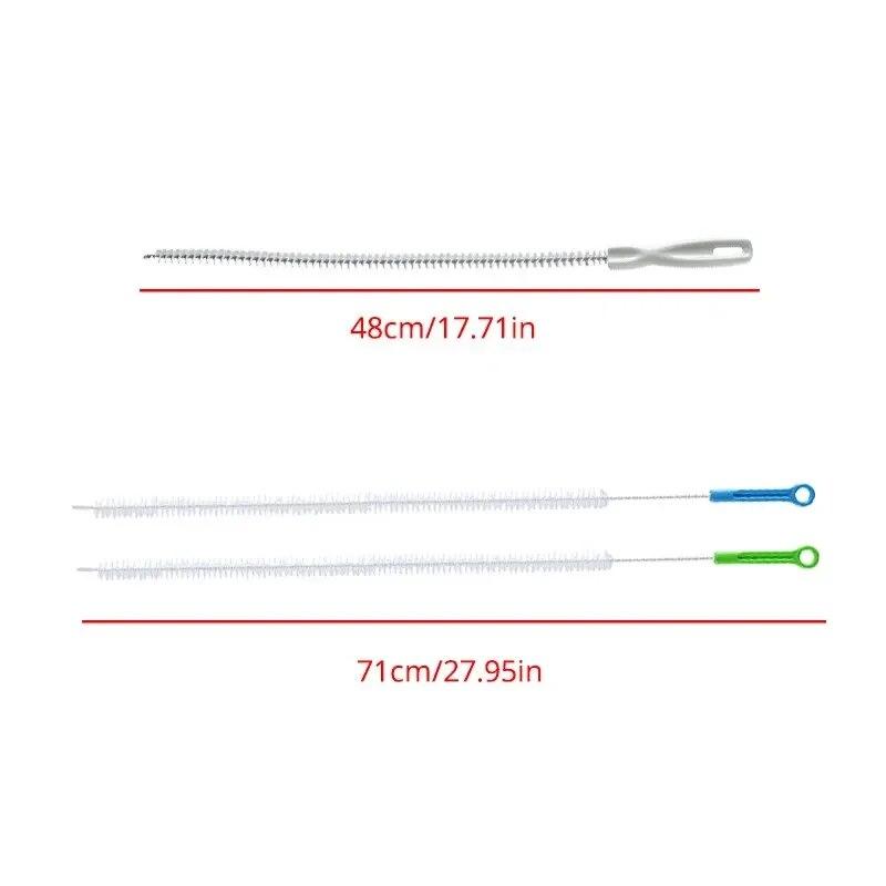 Щетка для прочистки труб, щетка для удаления волос из канализации в ванной, щетка для чистки раковины 48/65/71 см, гибкие инструменты для чистки сливов
