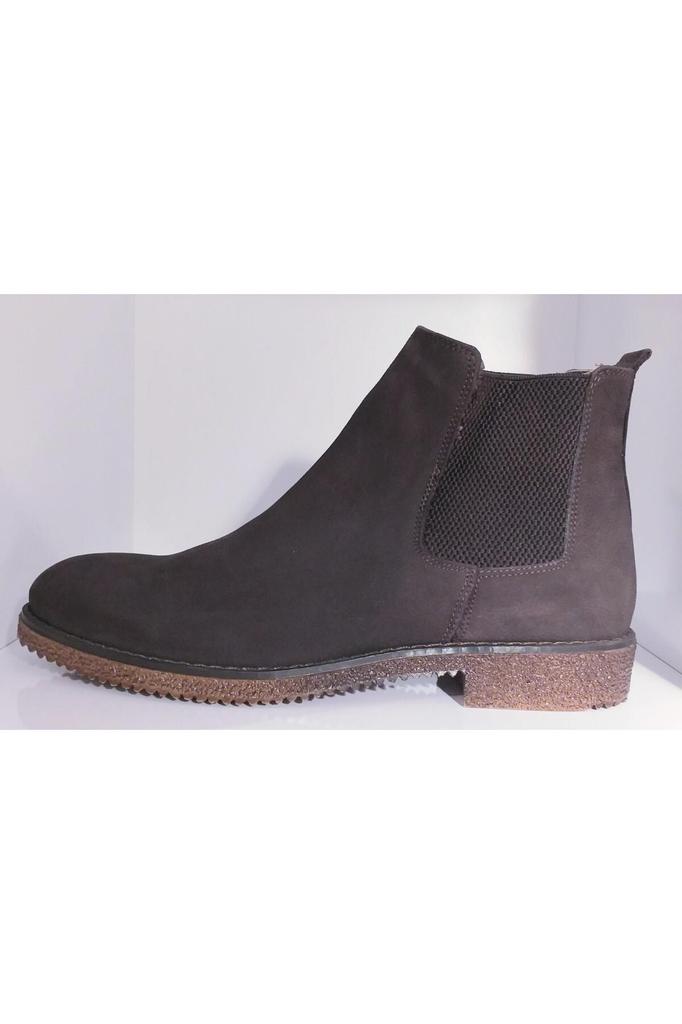 Men's Fashion Genuine Leather Flat Heeled Booties Bootie Genuine Nubuck Leather Thermo Sole Chelsea Boots Shoes