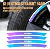 10/20Pcs Car Wheel Reflective-Stickers Tire Warning-Stickers For Mitsubishi 9 Ralliart EX ASX L200 Colt Outlander Pajero Lancer