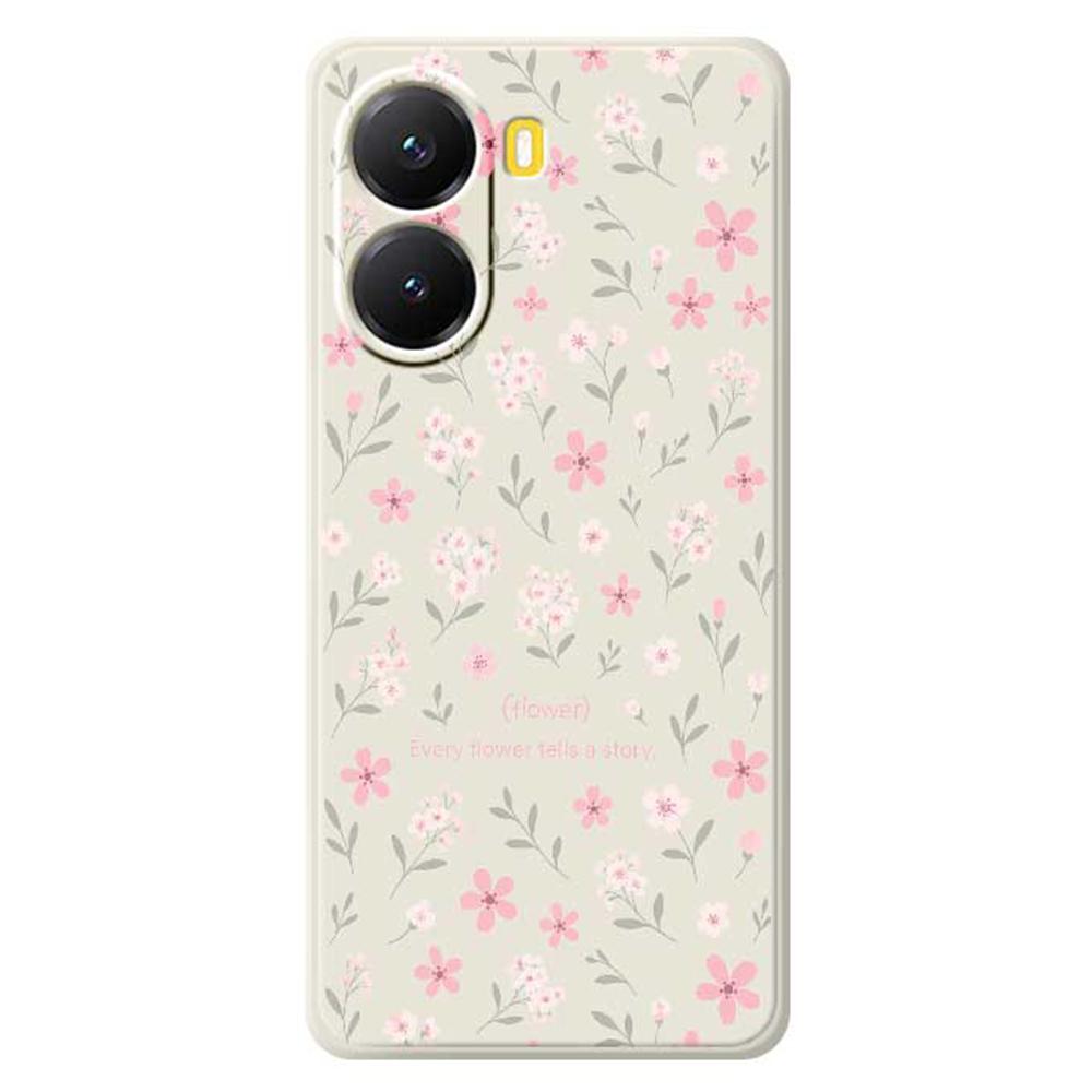 For Xiaomi Redmi Turbo 4 5G/Poco X7 Pro 5G Case Small Flower Pattern Printing Straight Edge TPU Phone Back Cover