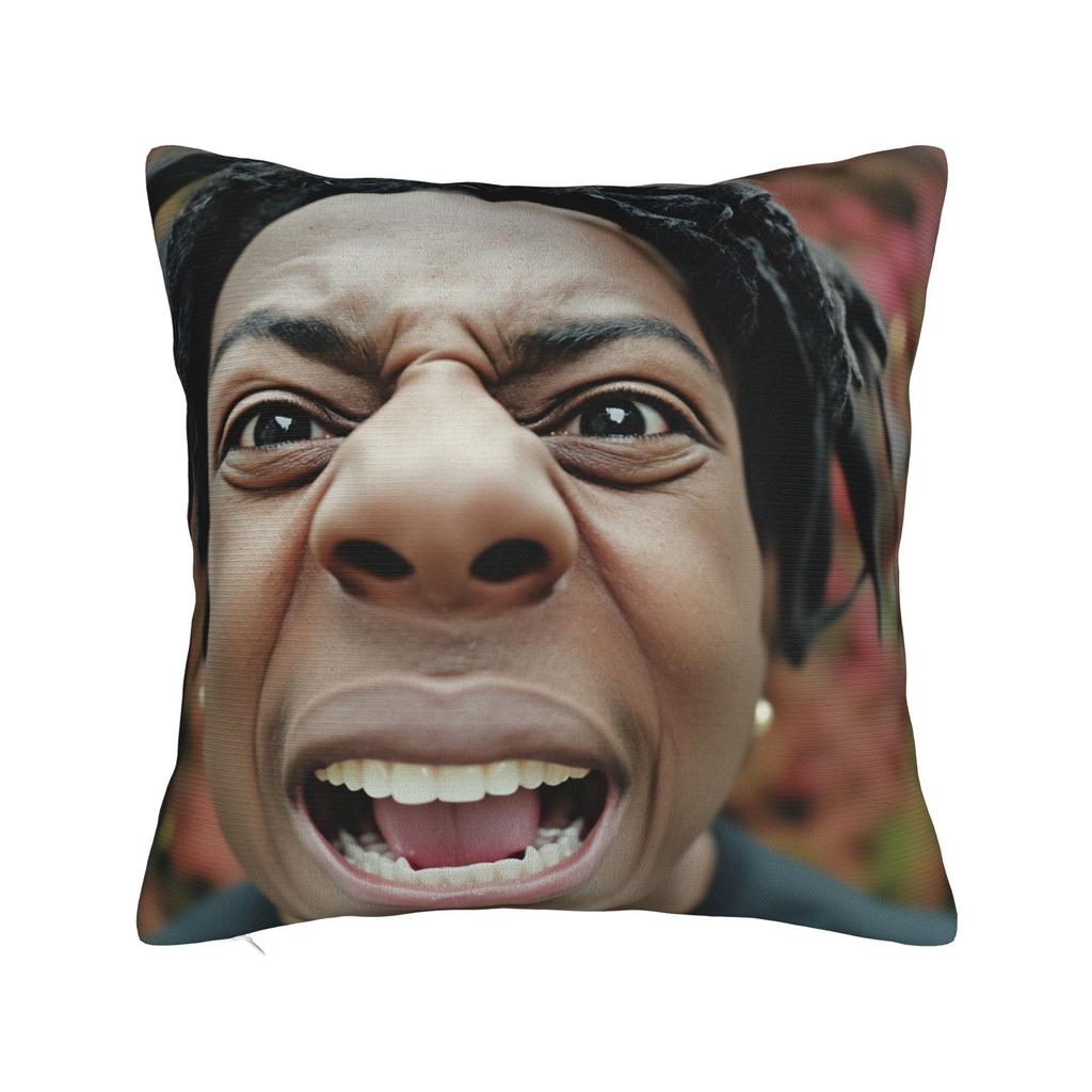 Ishowspeed Extra Meme Pillow Case Retro Trendy Pillow Cover Soft Pillowcases For Sofa Car Home Decor