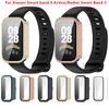 Жесткий чехол для ПК, стекло для Xiaomi Band 9, активное закаленное стекло, защитная пленка для экрана, аксессуары для Redmi Band 3, полное покрытие, бампер